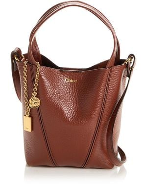 Chloé Small Spin Tote - Brown
