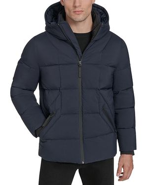 Andrew Marc Palmerton Micro Ripstop Puffer Jacket - Blue