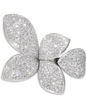 Pasquale Bruni 18K Giardini Segreti Diamond Pave Flower Statement Ring - White