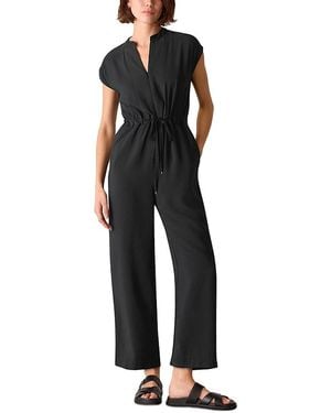 Whistles Sleeveless Drawstring Jumpsuit - Black