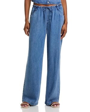Bella Dahl High Rise Drawstring Jeans - Blue