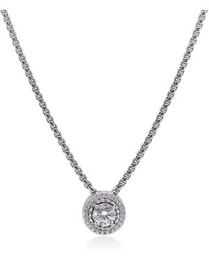 Alor Day Diamonds Round Pendant Necklace, 1.15 Tcw Lab Grown Diamonds - Metallic