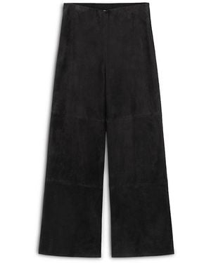 Arma Karina Suede Wide Leg Pants - Black