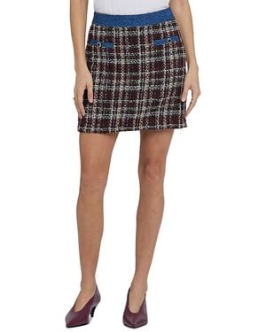 NYDJ Metallic Tweed Mini Skirt - Black