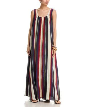 Christopher John Rogers Trapeze Maxi Dress - Red