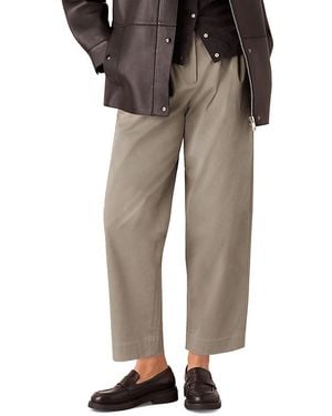 Whistles Bethany Barrel Leg Pants - Natural
