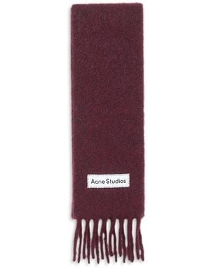 Acne Studios Alpaca & Wool Blend Scarf - Purple