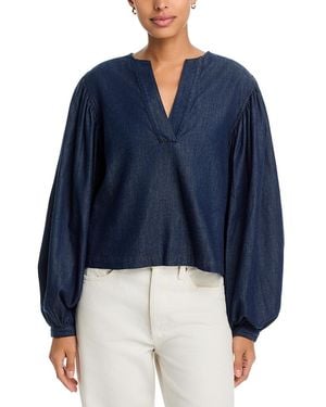 FRAME The Off Duty Long Sleeve Top - Blue
