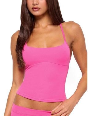 Edikted Dafni Scoop Neck Tank Top - Pink