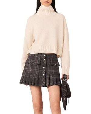 Maje High Neck Cashmere Sweater - Multicolor