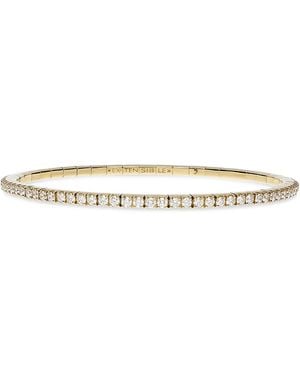 EXTENSIBLE 18K Diamond Stretch Tennis Bracelet - White