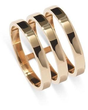 Repossi 18K Berbere Triple Row Ring - White