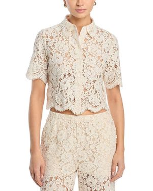 FRAME The Bloom Lace Shirt - Natural
