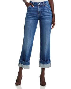 BOSS Parkway High Rise Slim Straight Jeans - Blue