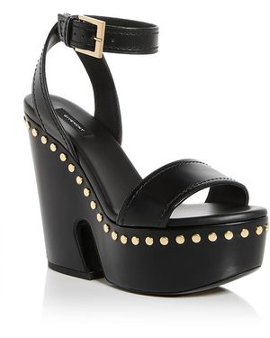 Givenchy Studded Platform Clog Sandals - Black