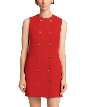 Argent Double Breasted Mini Dress - Red