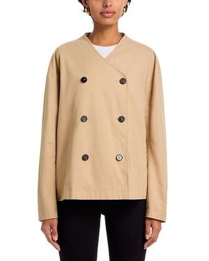 French Connection Double Breasted Trench Coat - Natural