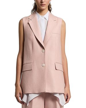 Peserico Single Breasted Blazer Vest - Pink