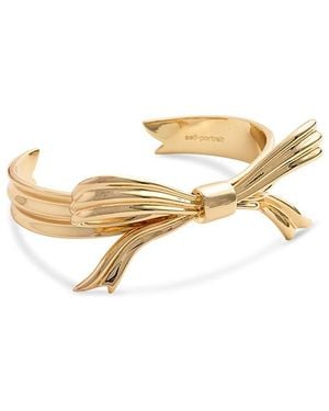 Self-Portrait Self Portrait Bow Cuff Bracelet - Metallic