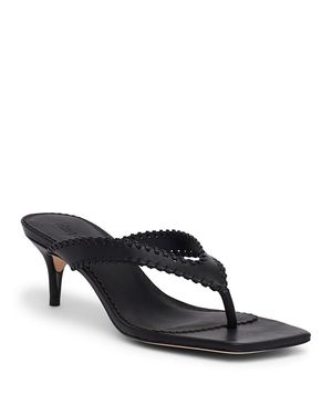 Cinq À Sept Frankie Leather Slide Sandals - Black