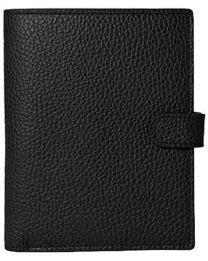 HYER GOODS Il Viaggio Leather Passport Wallet - Black