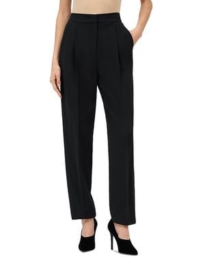 Emporio Armani Enver Satin Straight Leg Pants - Black
