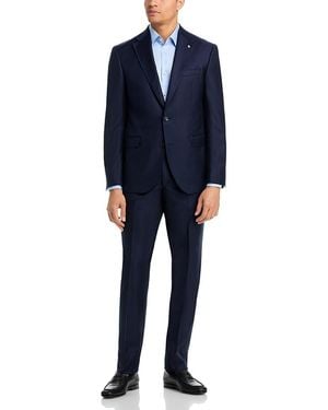 Jack Victor Esprit Regular Fit Tonal Stripe Suit - Blue