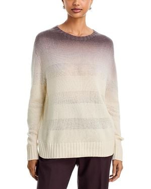 Fabiana Filippi Gradient Striped Oversized Crewneck Sweater - Natural