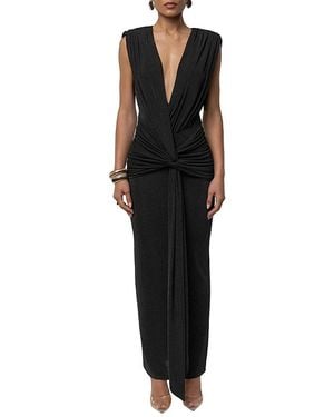JLUXLABEL Palma Plunge Maxi Dress - Black