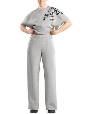 Natori Wide Leg Drawstring Pants - Gray