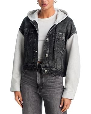 Rag & Bone Miramar Terry Mixed Media Jacket - Black