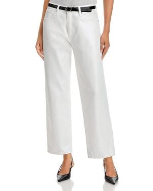 FRAME The Coated Hanger Straight Jeans - White
