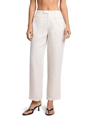 Onia Air Linen Mid-Rise Pant - White