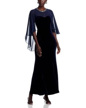 open lace back dress Eliza J Off-the-Shoulder Evening Dress EJ2M0055