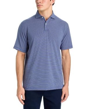Peter Millar Etc Stripe Performance Jersey Polo - Blue