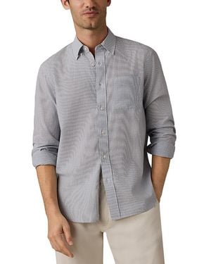 Faherty Weightless Cotton Plaid Shirt - Gray