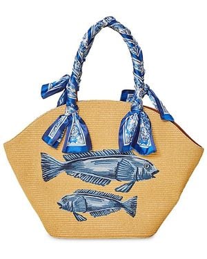 FARM Rio Shell Tote - Blue