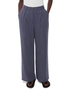Whistles Lottie Pinstriped Pants - Blue
