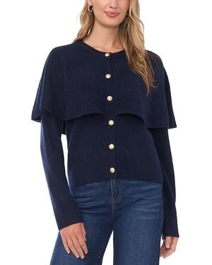 Vince Camuto Shawl Crewneck Cardigan - Blue