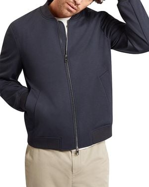 Ted Baker Reznor Jersey Bomber Jacket - Blue