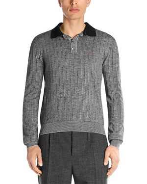 Marni Polo Neck Ribbed Sweater - Gray