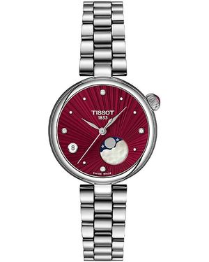 Tissot Desir Moonphase Quartz Watch, 30Mm - Red