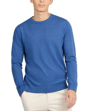 Onia Extra Fine Merino Wool Crewneck Sweater - Blue