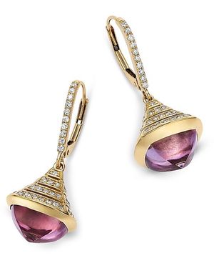 Bloomingdale's Fine Collection Diamond & Drop Earrings - White
