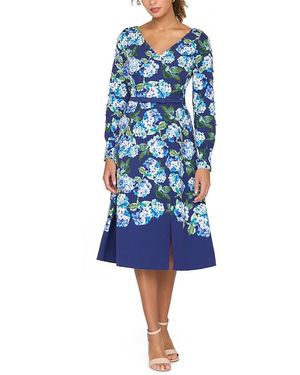 Kay Unger Briony Midi Dress - Blue