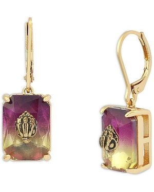 Kurt Geiger Signature Eagle Ombre Stone Drop Earrings - Pink