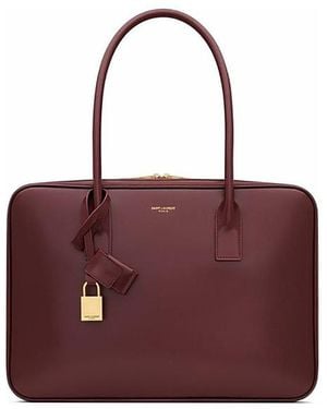 Saint Laurent Sac De Jour Bauletto Bag - Purple