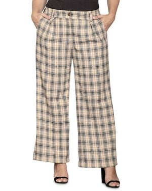 Standards & Practices Plus Size Wide Leg Pants - Natural
