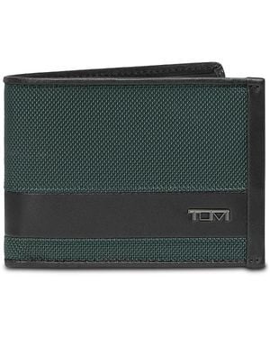 Tumi Double Billfold Wallet - Green