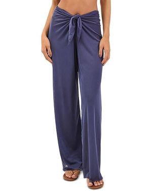 ViX Pareo Twin Cover-Up Pants - Blue